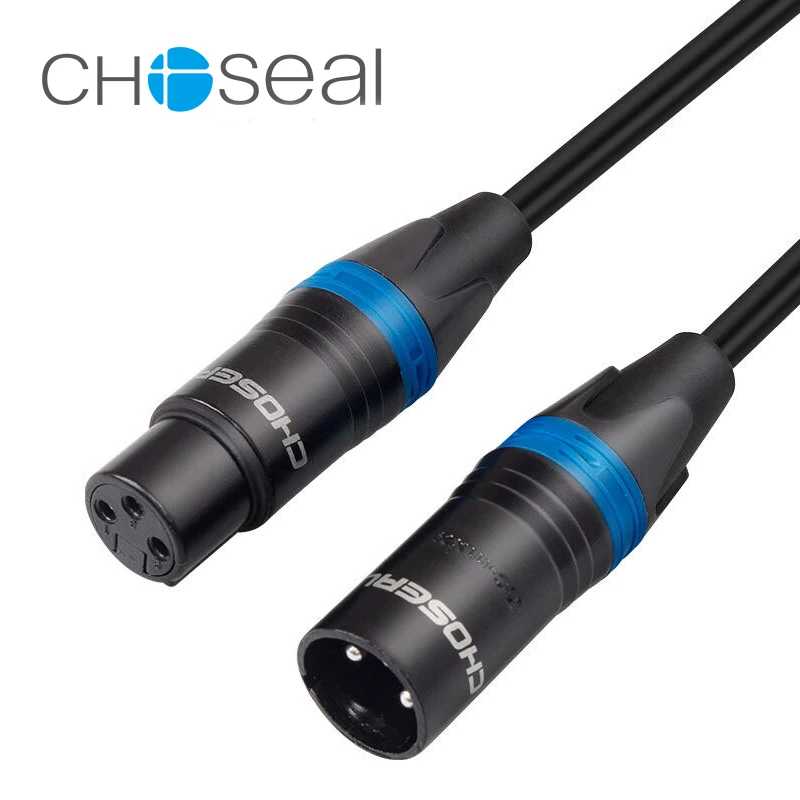 Choseal 30 летие QS6766 XLR удлинение микрофона Аудио xlr кабель для мужчин Женский Aux