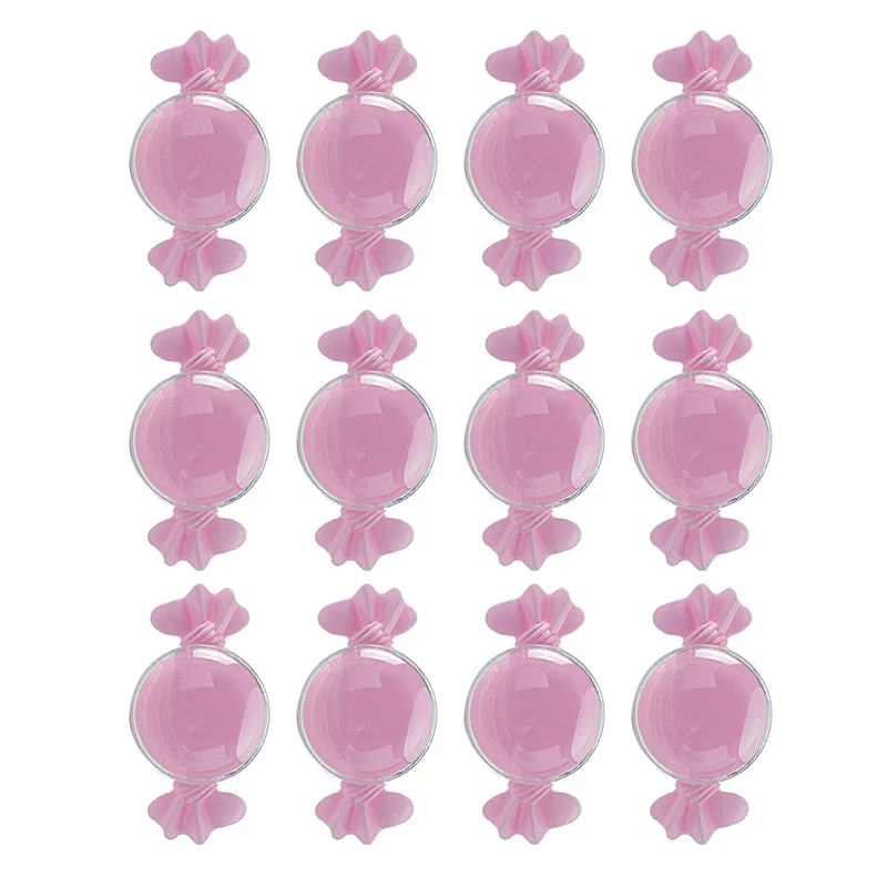 Festival 12 Pcs/set Birthday Transparent Candy Box Decoration Accessories Adorable PS Plastic Colorful Wedding | Дом и сад