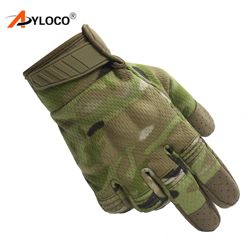 

Touch Screen Multicam Camouflage Tactical Gloves Army Military Airsoft Outdoor Climbing Shooting Paintball Full Finger Gloves