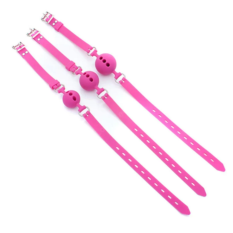 38 мм/43 мм/48 мм полностью силиконовый шар с открытым ртом кляп для взрослых игры