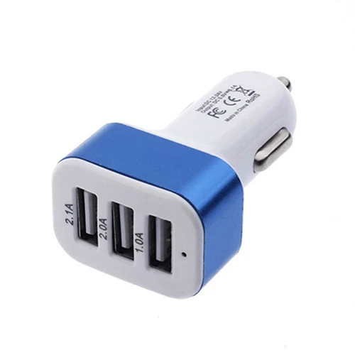 Универсальный светодиодный индикатор с 3 портами USB для быстрой зарядки iPhone Samsung