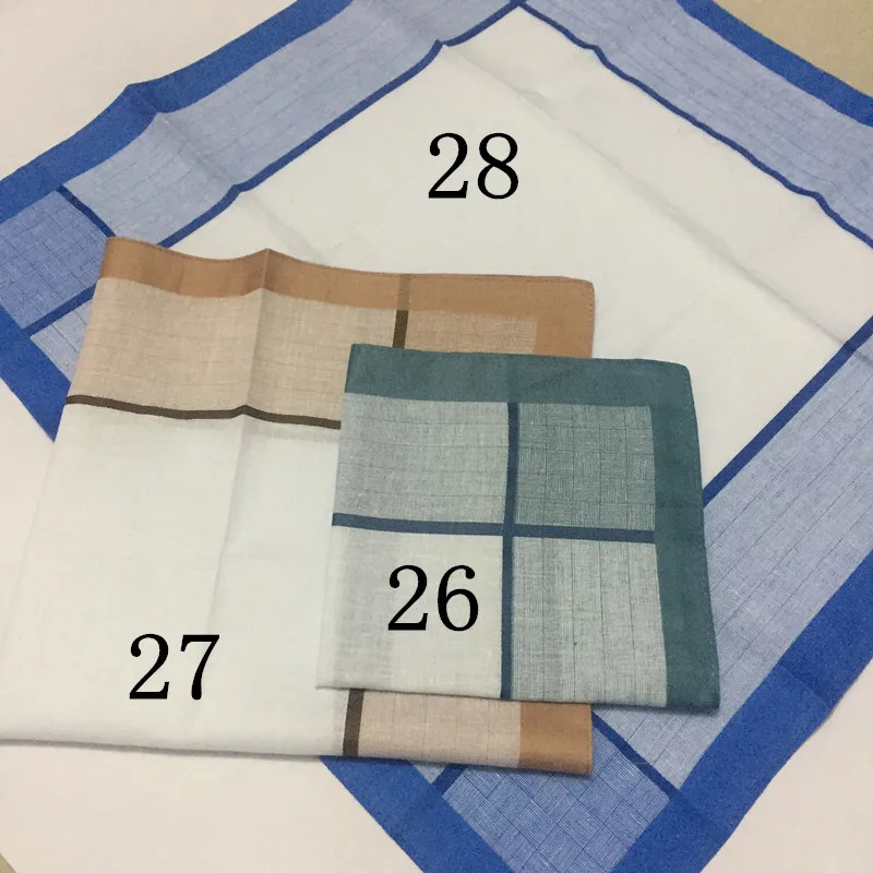 43x43cm Fancy Fashion Square Suit Hankie Cotton Multi-Pattern Casual Men's Handkerchief