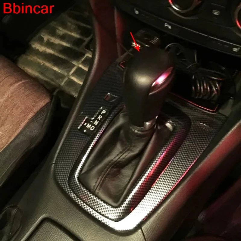 Bbincar ABS углеродное волокно дерево краска чехол для рычага переключения передач