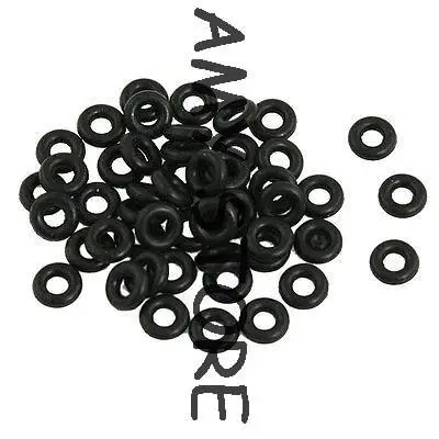 

100pcs Black NBR O Rings Oil Seal Washer 7mm x 3mm x 2mm