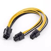 cpu 4pin female to 2 ways male port power supply cable computer atx 12v p4 1 to 2 extension conversion eps cable y splitter
