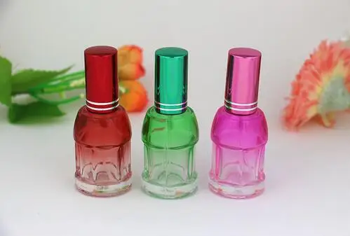 free shipping  100PCS Color glass bottle 10ml spray glass perfume bottle