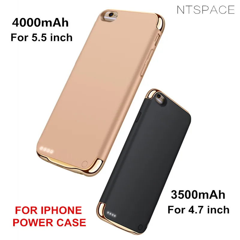 Ультратонкие Чехлы NTSPACE для зарядки аккумуляторов iPhone 6 6S 7 8 Plus задний зажим чехол