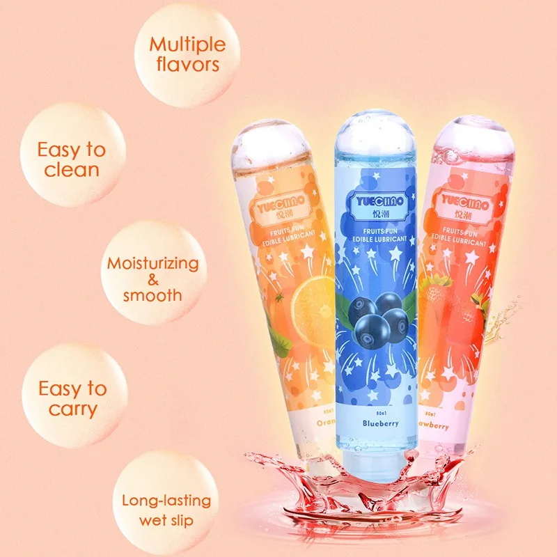 80 мл фруктовый вкус вода дубле смазки для секса клубника сексуальное Анальное