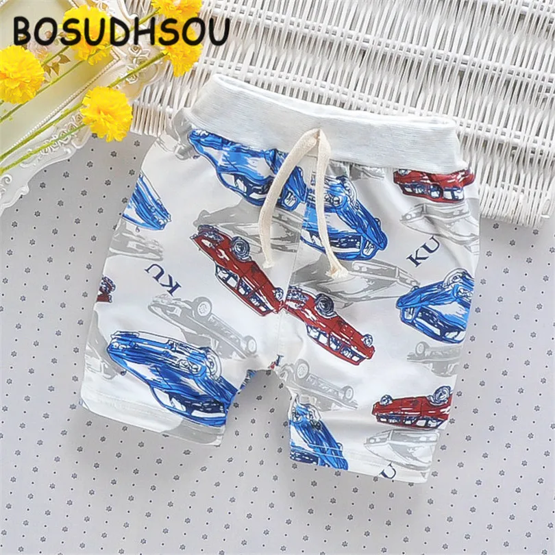 Bosudhsou Лето 2017 г. Шорты для женщин модные Детская Одежда мальчиков камуфляжные