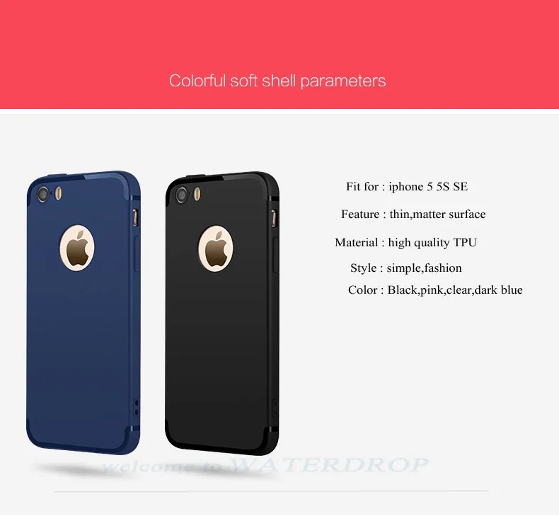 CAPSSICUM 5 5S SE Ультратонкий Мягкий матовый чехол для iPhone 5 5S SE чехол s TPU Гибкая тонкая гелевая задняя крышка модная Высококачественная
