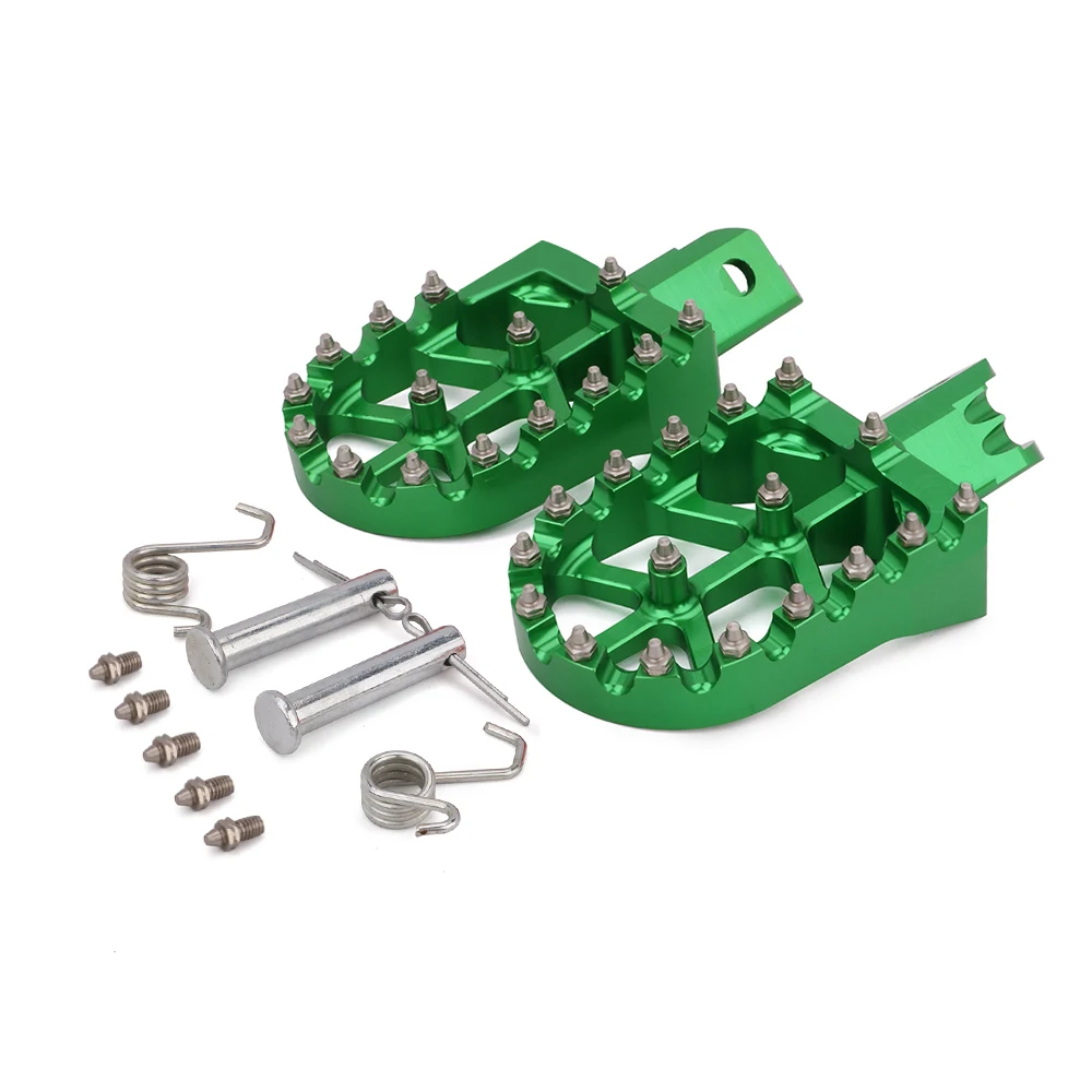Мотоцикл Заготовка ЧПУ красочные подножки педали для автомобиля отдыхает HONDA CRF XR 50 70 110 велосипед ямы Кайо Xmotor Apollo M2R SDG DHZ ССР - Цвет: Зеленый