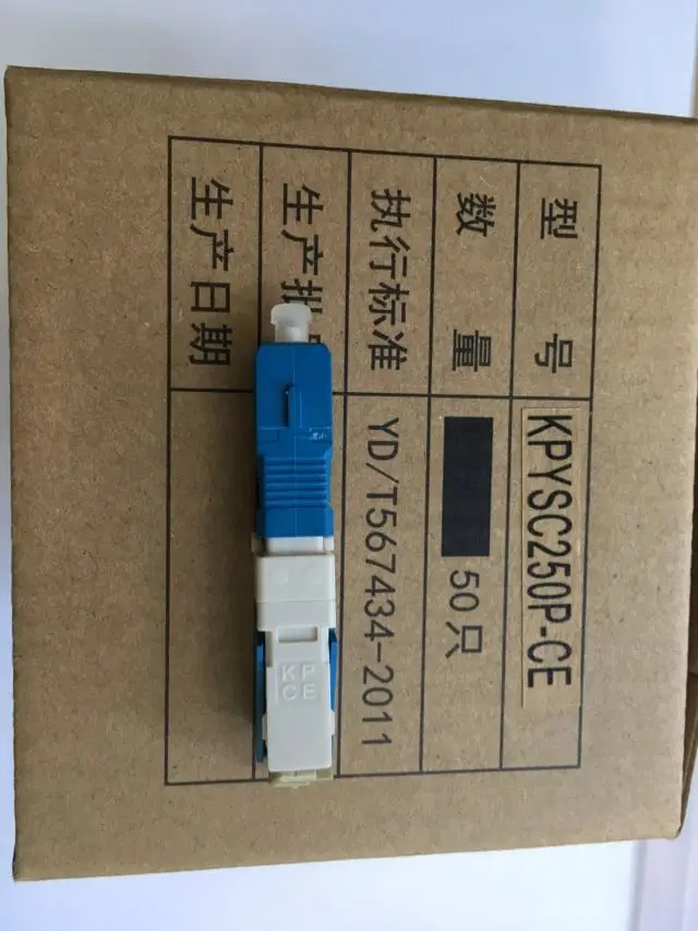 

100 шт./лот FTTH SC/UPC SM волоконно-оптическое поле в сборе быстрый разъем для быстрого соединения