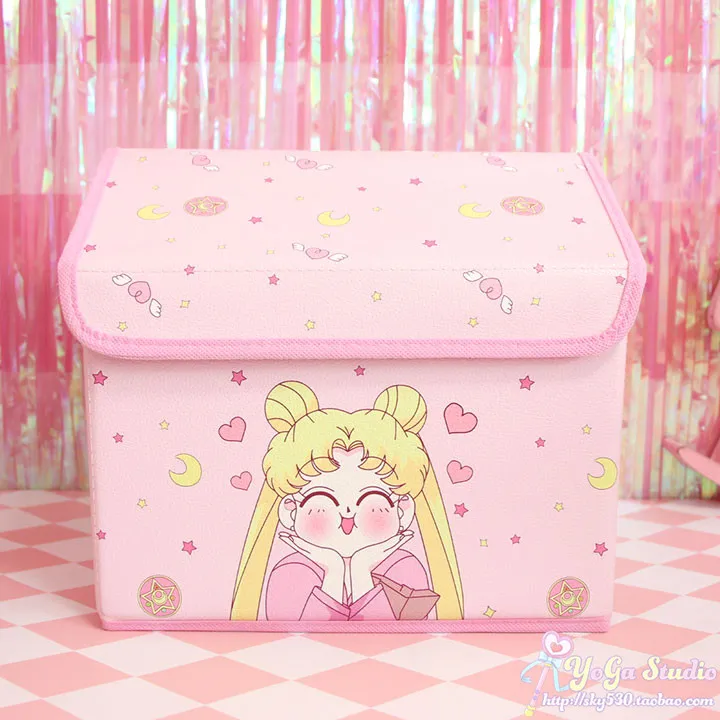 Мультяшная милая My Melody Cardcaptor Sakura Sailor Moon, косметичка для девочек, сумки для макияжа, игрушка, складная коробка для хранения, сумка-Органайзер