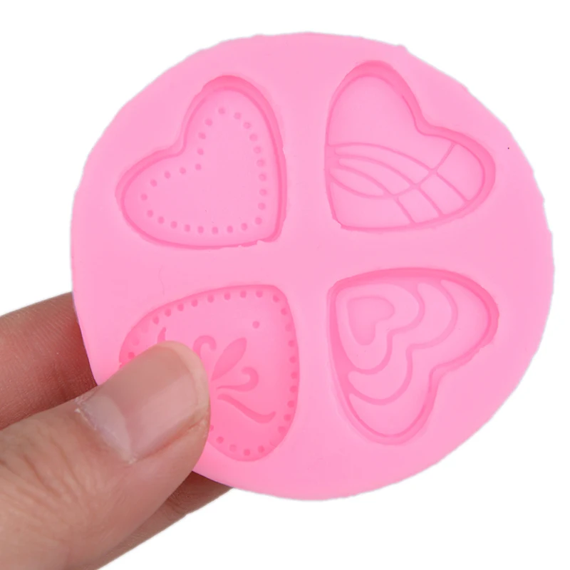 1 шт. силиконовая форма для выпечки в форме сердца|Формы тортов| |