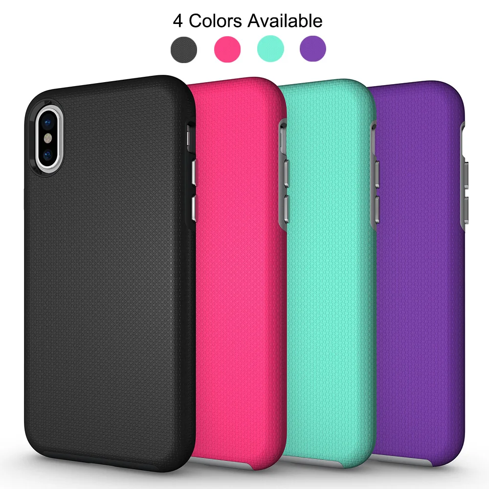 Pixpekoo для iphone х Чехол Двойной Слои Гибридный Heavy Duty матовая поверхность