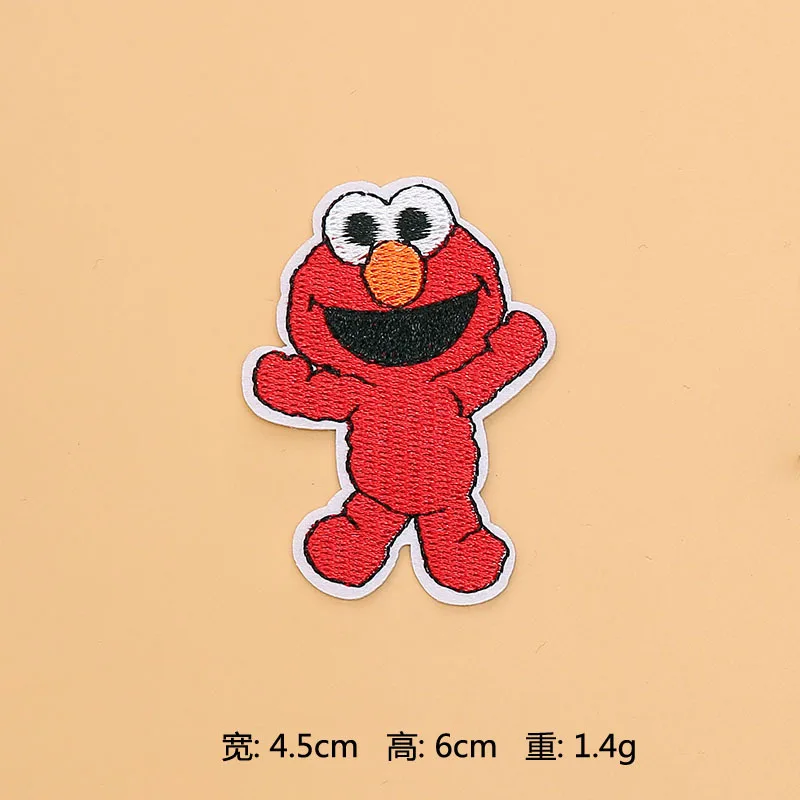 6 Улица Сезам нашивки вышитые металлическая аппликация с клеем аниме Elmo Печенья Монстр тканевые нашивки - Цвет: 6