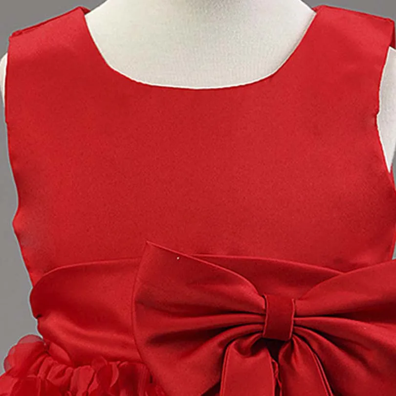 2017 Kids Pageant Dresses Cute Bow Baby Flower Girls For Party And Wedding Dress Bridesmaid Ropa De Ninas | Детская одежда и обувь