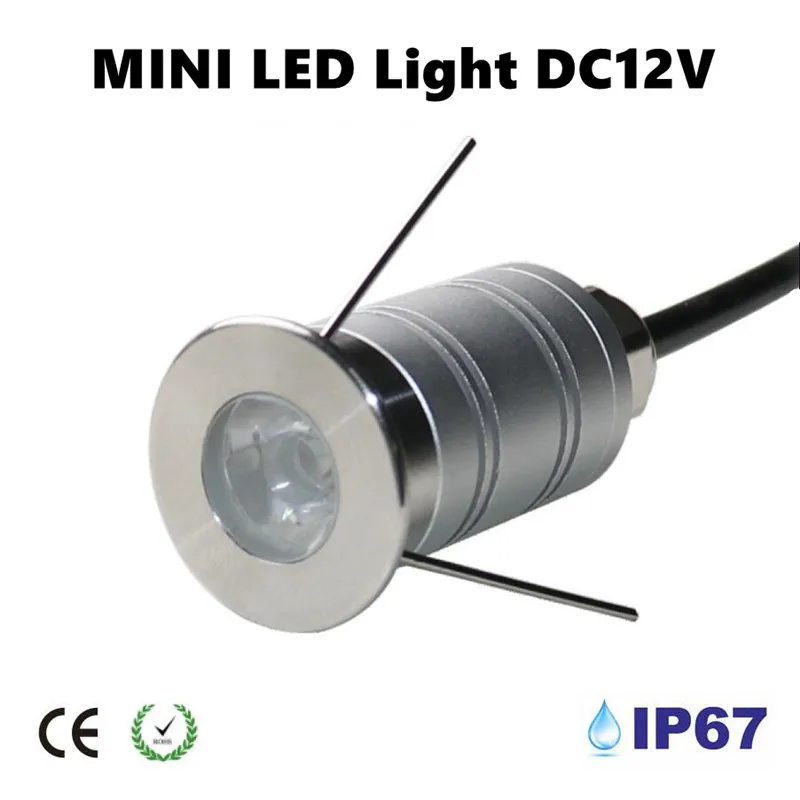 DC12V IP67 1 Вт Алюминиевая СВЕТОДИОДНАЯ наружная подземная лампа водонепроницаемая