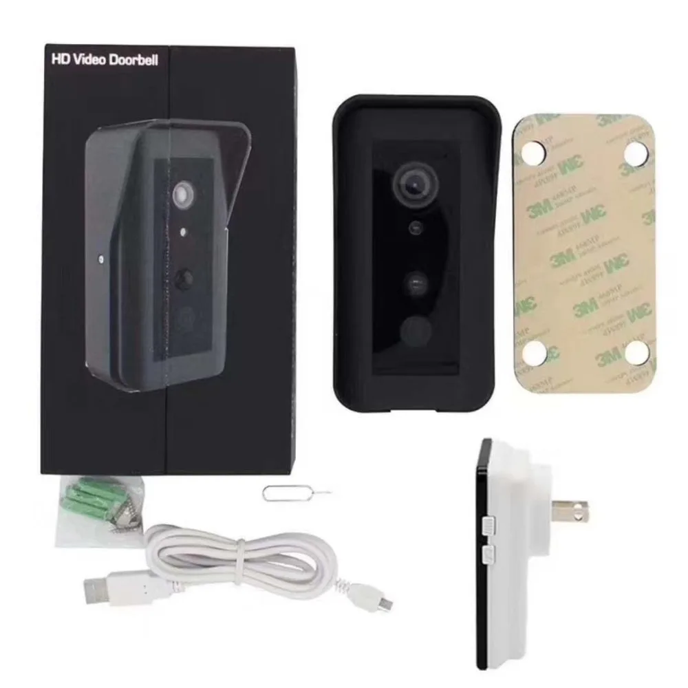 180Degree Wide Angle Build-in Battery Wireless WIFI IP Doorbell Intercom System | Безопасность и защита