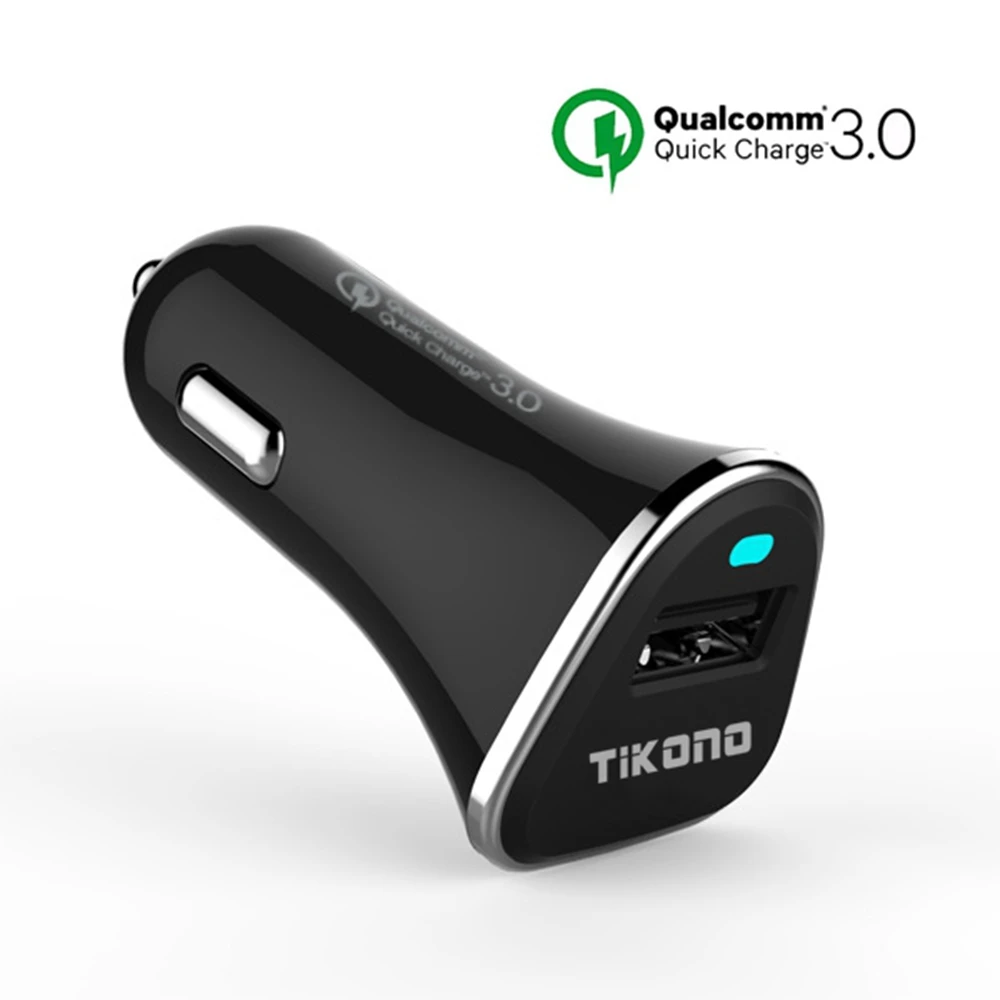 Автомобильное зарядное устройство Tikono Qualcomm Quick Charge 3 0 5V 3A с быстрой USB зарядкой для