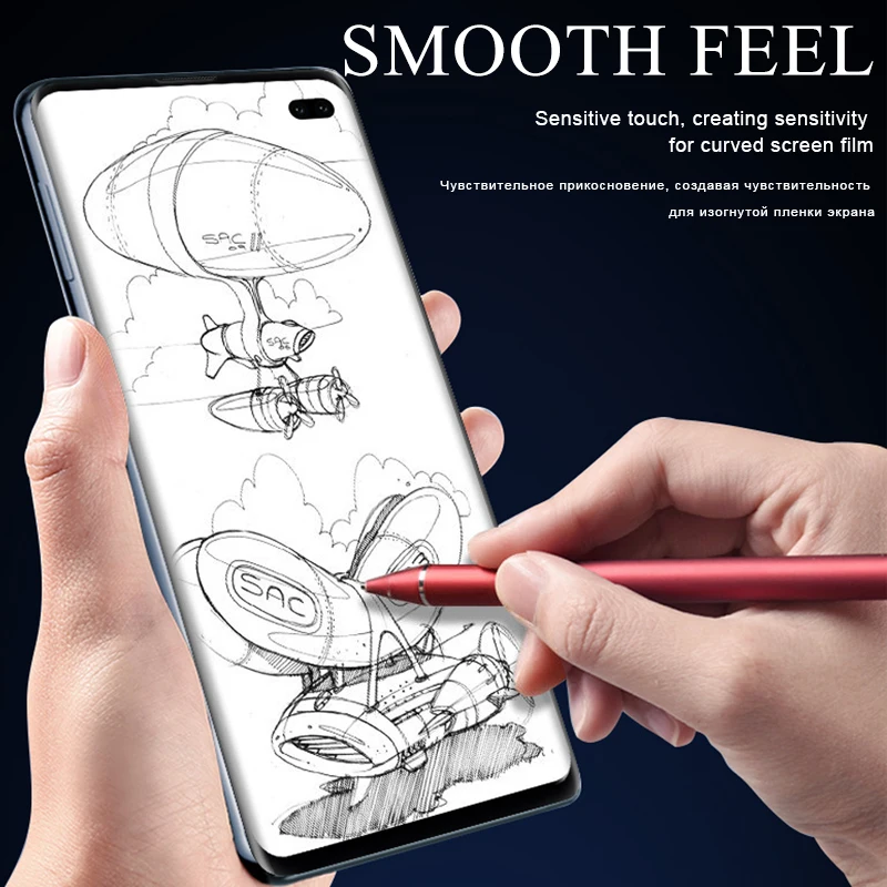 20D изогнутый край Полное покрытие защитное стекло на Samsung Galaxy S8 S9 Plus S10 E закаленное