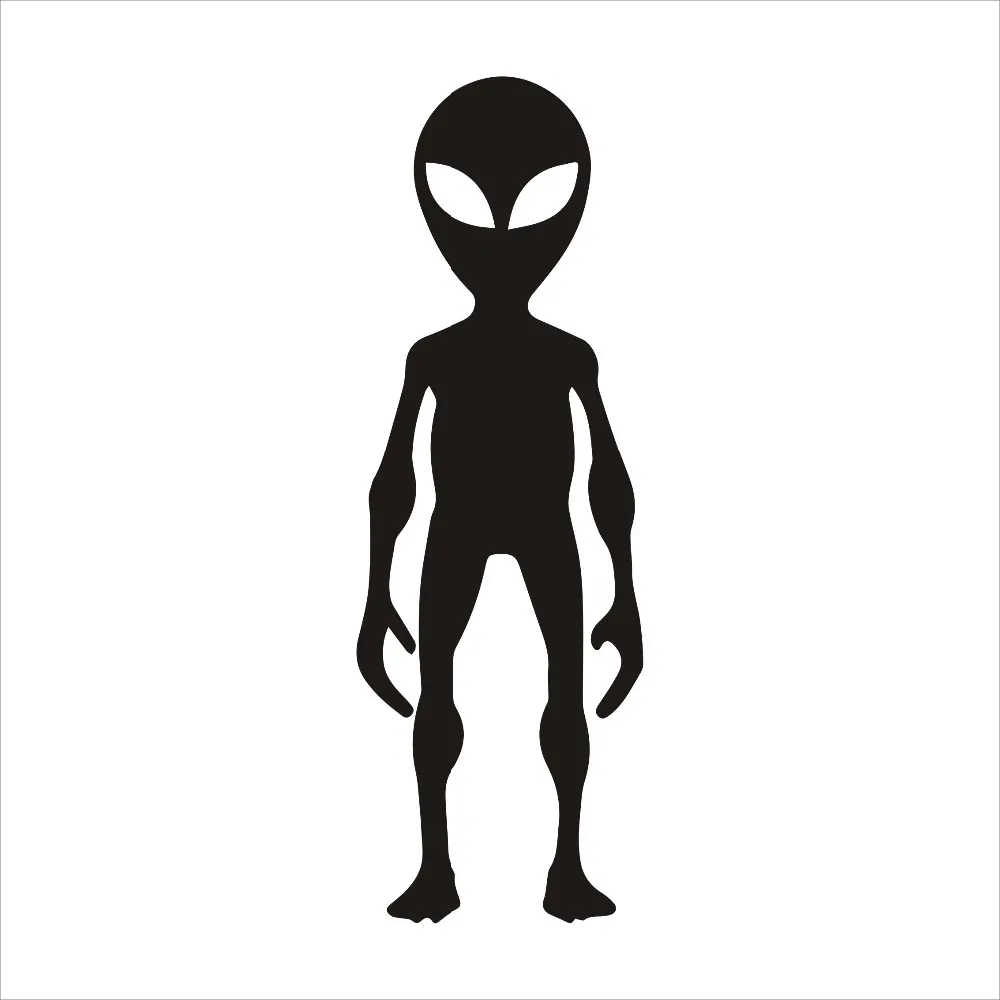 Tangcredy 2-я половинная цена 4 см * 12 8 &quotAlien стоя&quot виниловая наклейка забавные