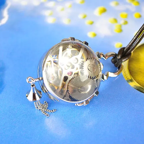 Оптовая продажа новые круглые Серебристые прозрачные Механические карманные