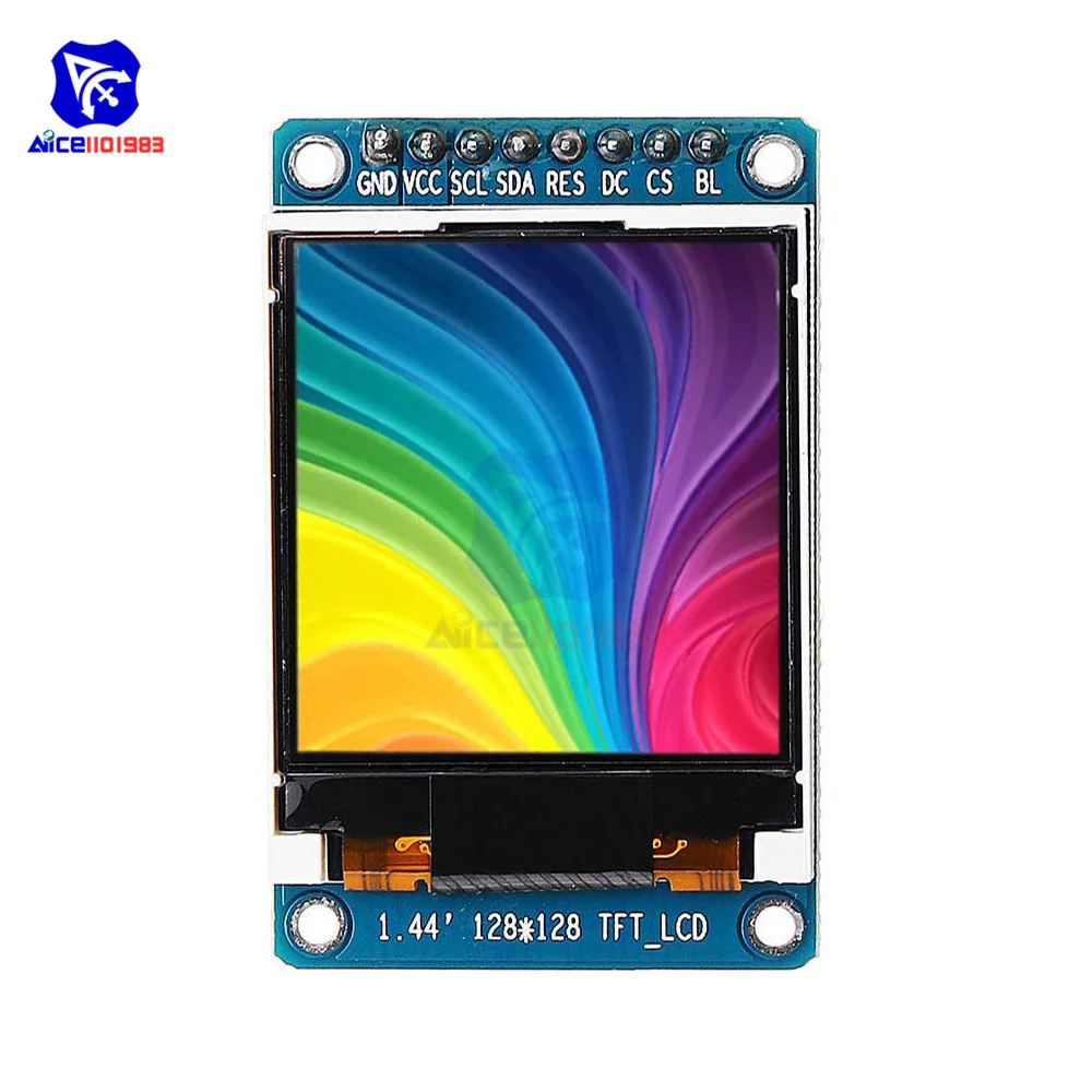1.44 Inches LCD 0,96 дюйма 1,14 дюйма 1,3 дюйма 1,44 дюйма 1,5 дюйма 1,8 дюйма ips TFT ЖК-экран дисплей модуль ST7735 SPI IIC для Arduino 51 STM32 - Цвет: 1.44 Inches LCD