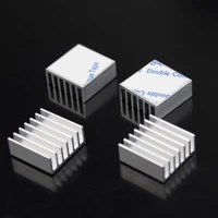 500 pieces high quality aluminum 14x14x6mm with 3m heat sink radiator for electronic ic chip ram 14mm x 6mm