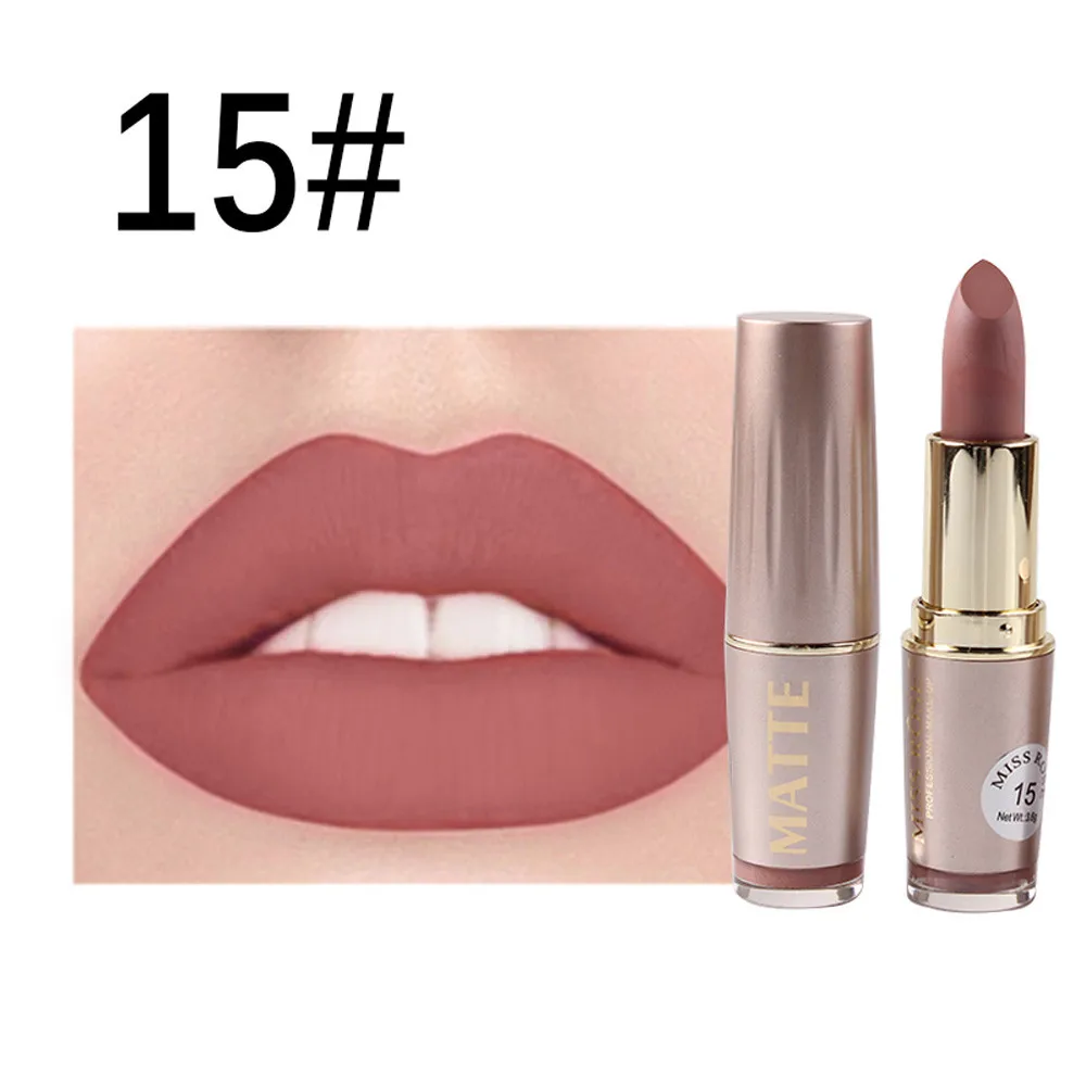 MISS ROSE 1 шт. губная помада Профессиональная Матовая водостойкая стойкая косметика