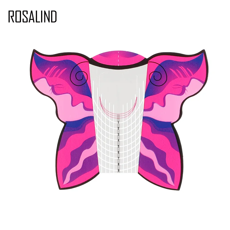 ROSALIND форма для ногтей 100 шт./лот акрил для скульптуры лак для ногтей поли гель лак удлиненный лак для маникюра кончиков ногтей наклейки в виде инструментов