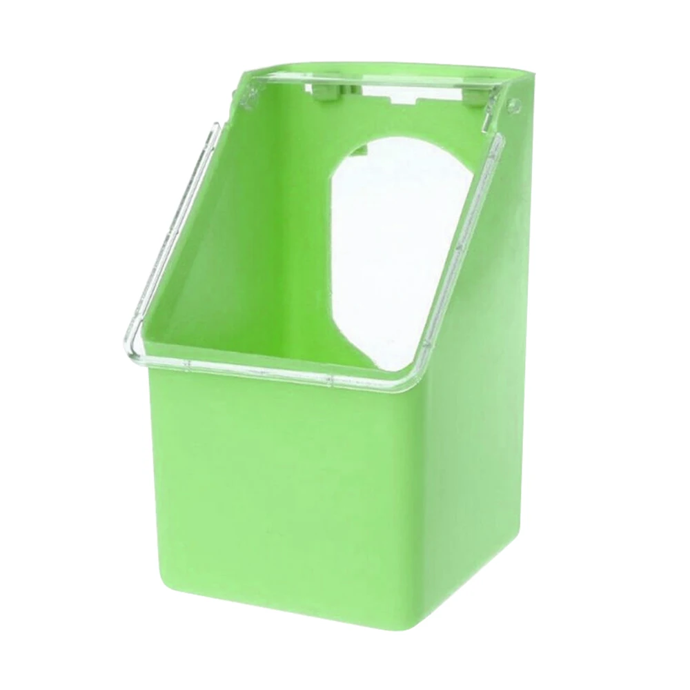 Green Клетка для птиц диспенсер для воды контейнер для еды Попугай Cockatiel товары для домашних животных пластиковые голуби кормушка для воды попугай подвесной поилка горшок - Цвет: Green