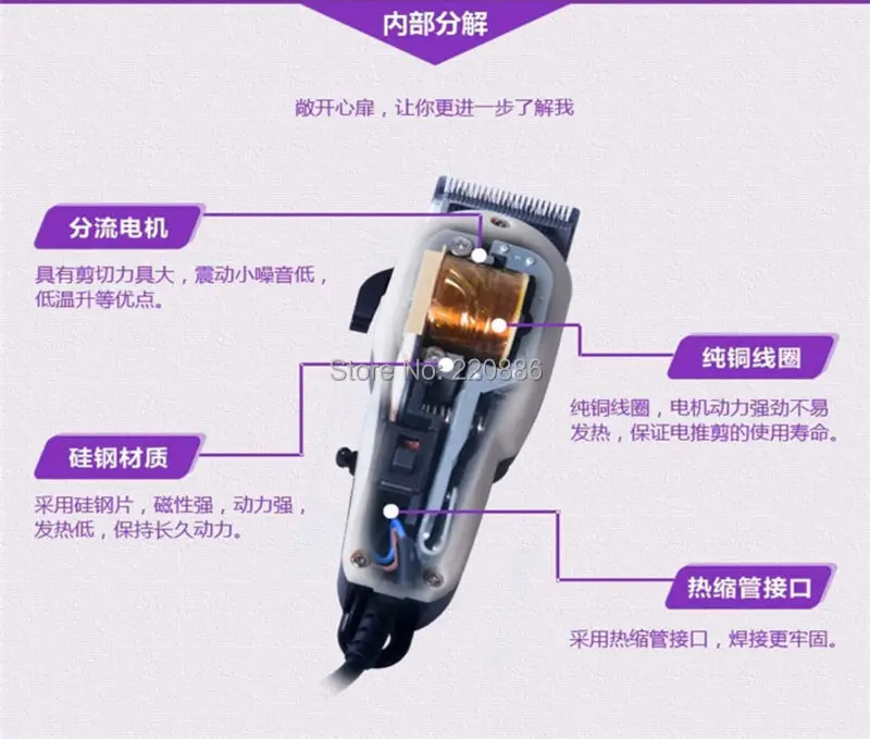 Профессиональные Волос Триммер Clipper Электрический Стрижка Машина Удаления