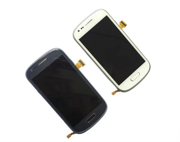 ЖК дисплей и дигитайзер сенсорного экрана с рамкой для Samsung Galaxy S3 Mini i8190 i8195 i8200