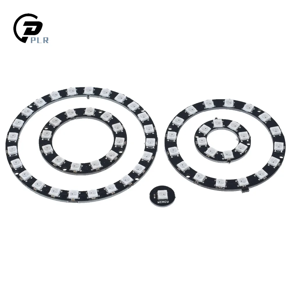 10 шт. RGB светодиодный кольцо 1Bit 8Bit 12Bit 16Bit 24Bit WS2812 5050 + Встроенный драйвера|Подвесные