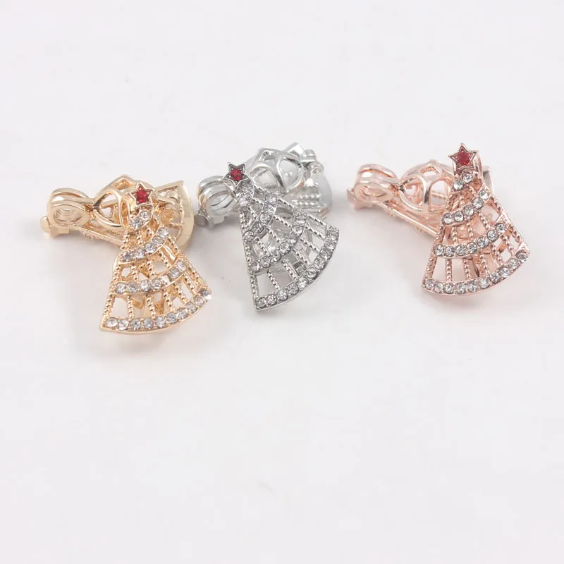 3 шт. Серебряная Розовая позолота Рождественская елка жемчужная клетка подвесной