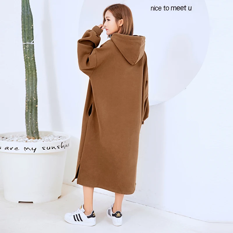 2017 зимние с вышивкой надписями Капюшоном Платья Женская мода кашемир Фонарь