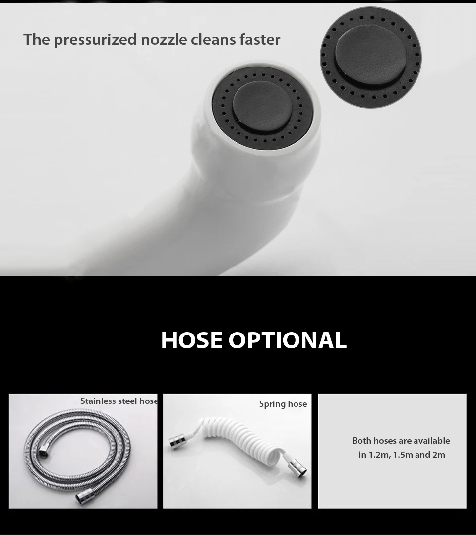 Handheld Toilet bidet sprayer set Kit Hand Bidet faucet for Bathroom hand sprayer shower head self cleaning