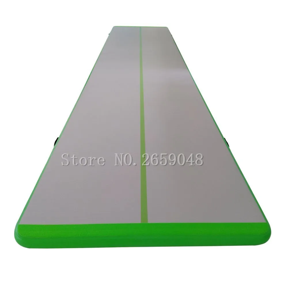 Зеленый 8 meters Long Air Track,Inflatable Air Track for Family use, Floor Home Gymnastics Tumbling Mat, Inflatable Gymnastics Air Mat - Цвет: Зеленый