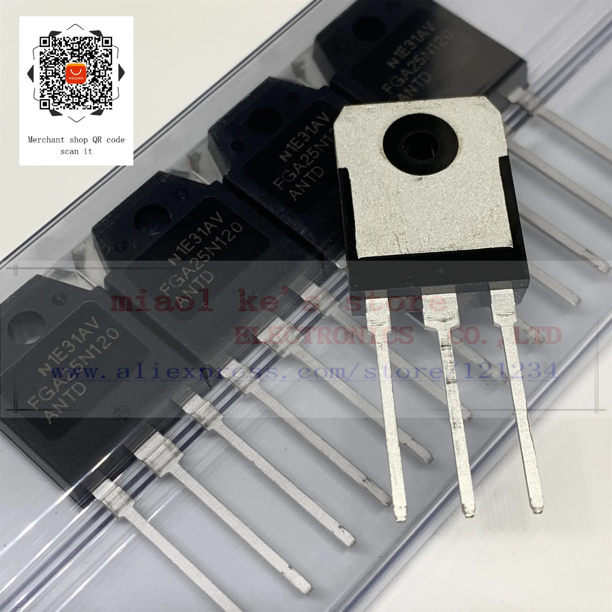 [5 шт/1 лот]: FGA25N120ANTDTU-F109 FGA25N120ANTDTU FGA25N120ANTD FGA25N120 FGA25N120AN 25N120-IGBT 1200V 50A 312W