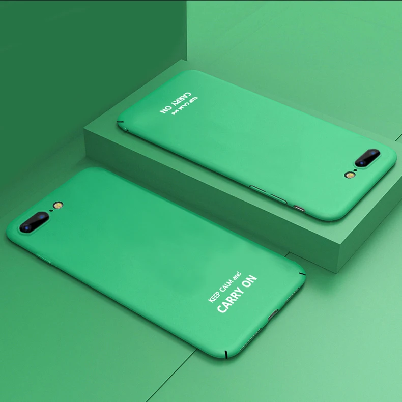 Жесткий чехол ADKO из поликарбоната для iPhone 7, 8 Plus, цветная задняя крышка с надписью для iPhone X, 10, матовый противоударный чехол