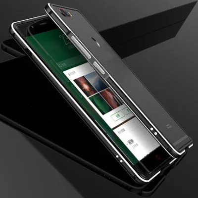 Чехол s для Nubia Z17, чехол, твердый задний ПК металлический бампер, деловой чехол, чехол для телефона Nubia Z 17 NubiaZ17 NX563J, металлический корпус - Цвет: black and silver