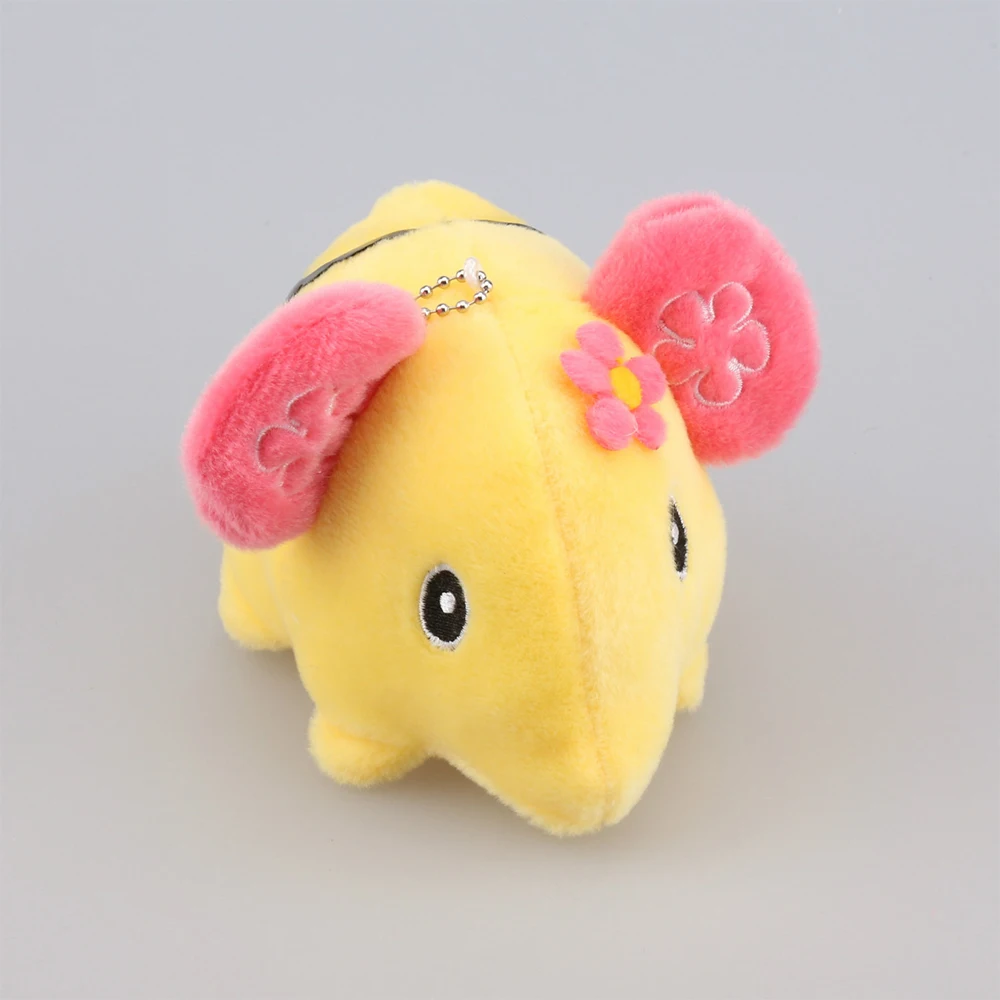 Распродажа два размера милый мультяшный брелок для ключей со слоном кольцо