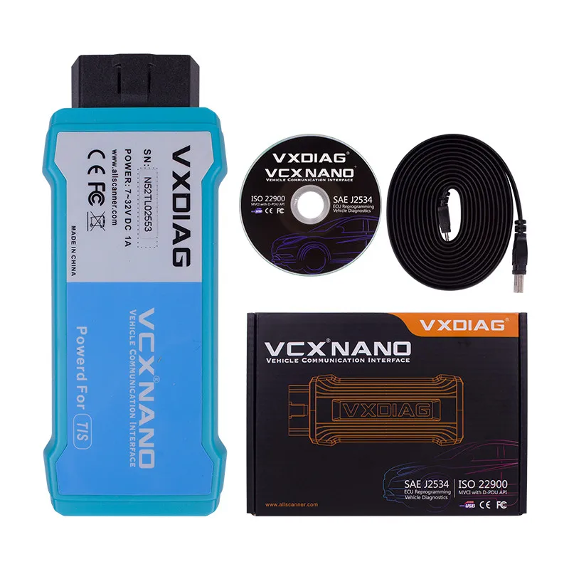 Новинка VXDIAG VCX NANO для toyota TIS Techstream V12.10.019 Совместимость с SAE J2534 WIFI версия Бесплатная