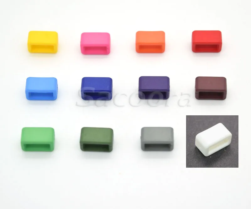 

300pcs/pack 3/8"Colorful Plastic Keeper Belt Loop Square Loop Buckles/Cat Collar Harness Backpack Straps Webbing 10mm