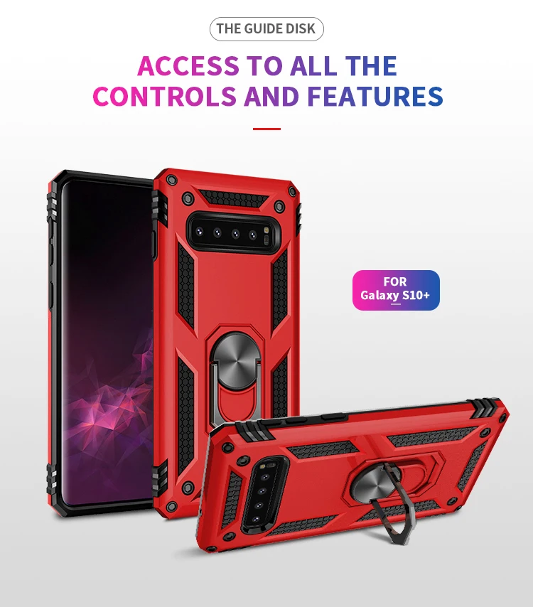 Роскошный защитный противоударный чехол для телефона Doom для samsung Galaxy S10E S10 5G S9 S8 Plus Note 10 10+ 9 8 Автомобильный Магнитный чехол с кольцом на палец