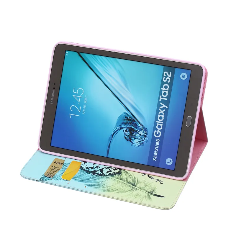 11 видов стилей чехол из искусственной кожи с рисунком для Samsung Galaxy Tab S2 9 7 T810 T815 T819