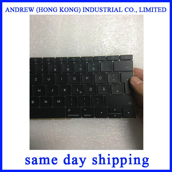 Новая немецкая клавиатура A1708 для Macbook Pro Retina 13 &quotA1708 EMC 3164 2974 поздняя коллекция 2016