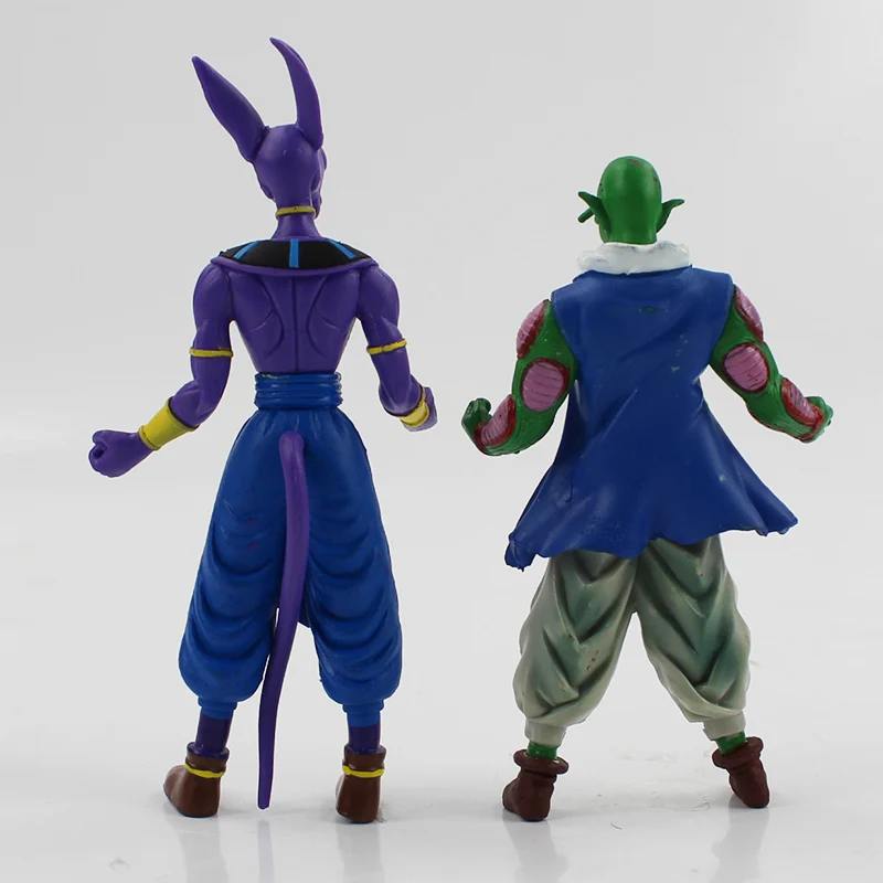 6 шт./лот 14 см аниме Dragon Ball Z Супер Саян Гоку Frieza Beerus Piccolo ПВХ фигурка Модель Коллекционная игрушка