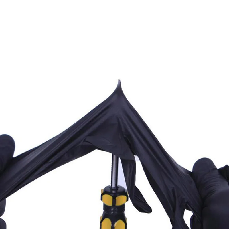 100 шт./кор. черный Садовые перчатки одноразовые латексные Прихватки для мангала